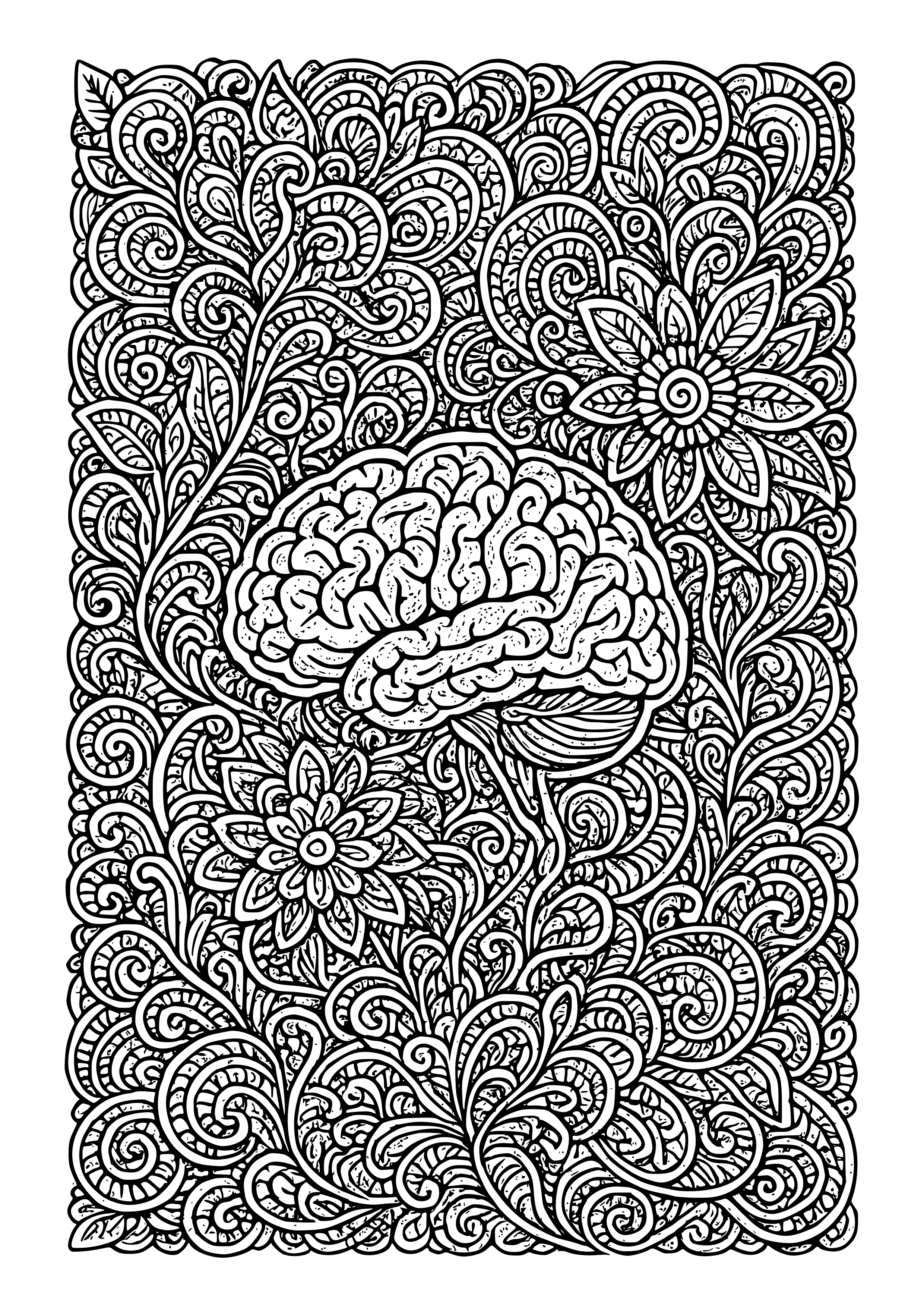 Disconnected Thoughts Woven Into a Tapestry Coloring Page