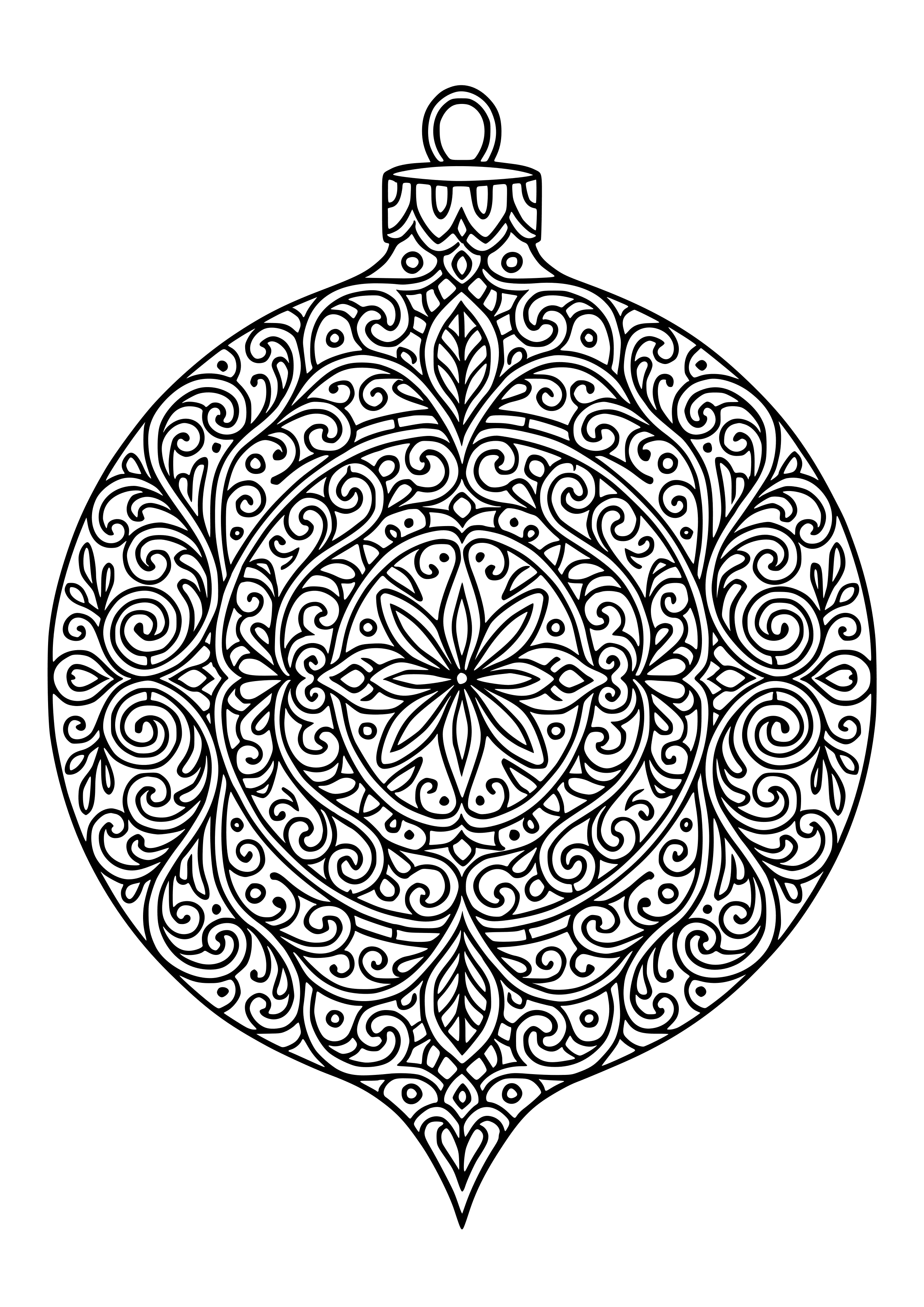 Intricate Ornament Patterns Coloring Page