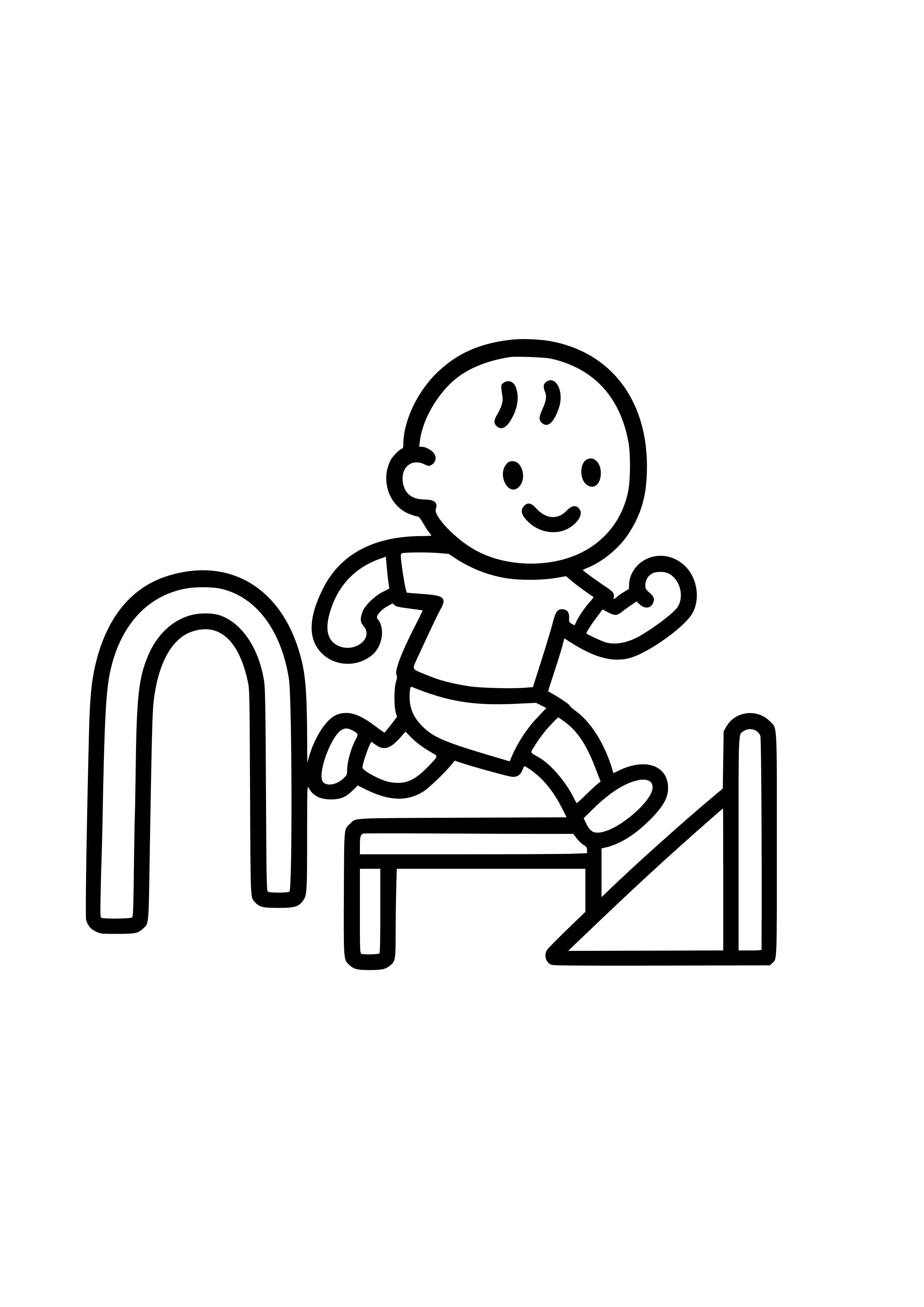 Obstacle Course Runner Coloring Page