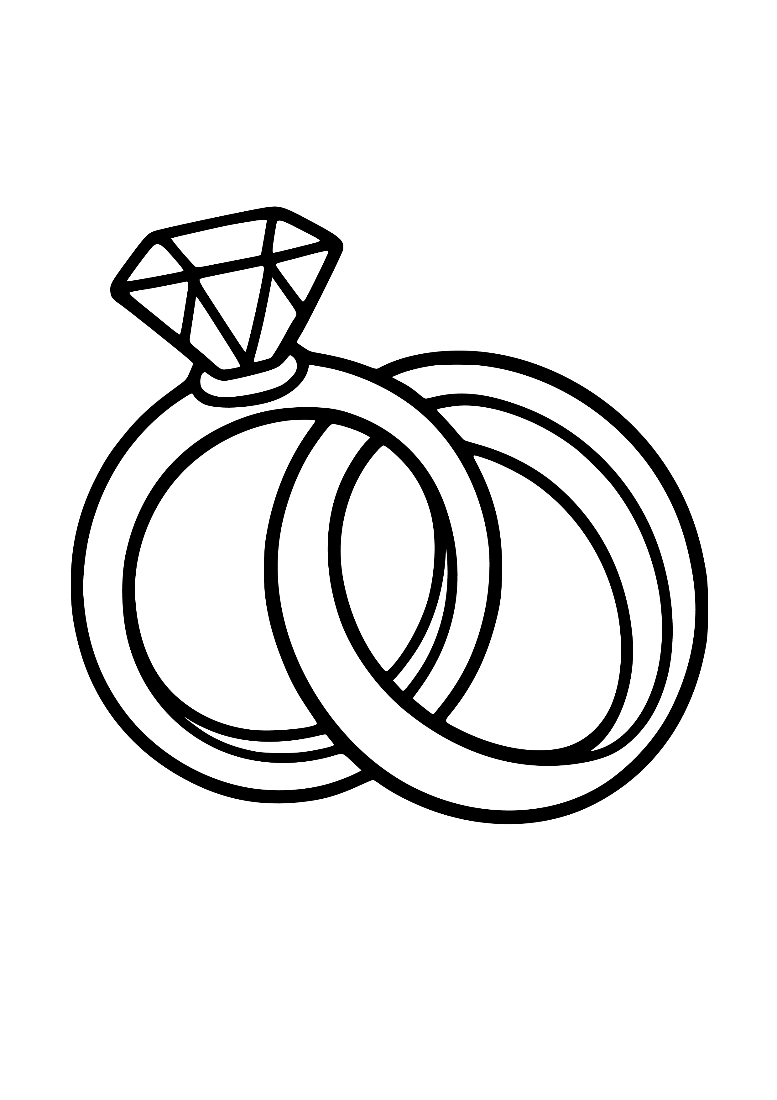 Rings Exchanged During the Ceremony Coloring Page