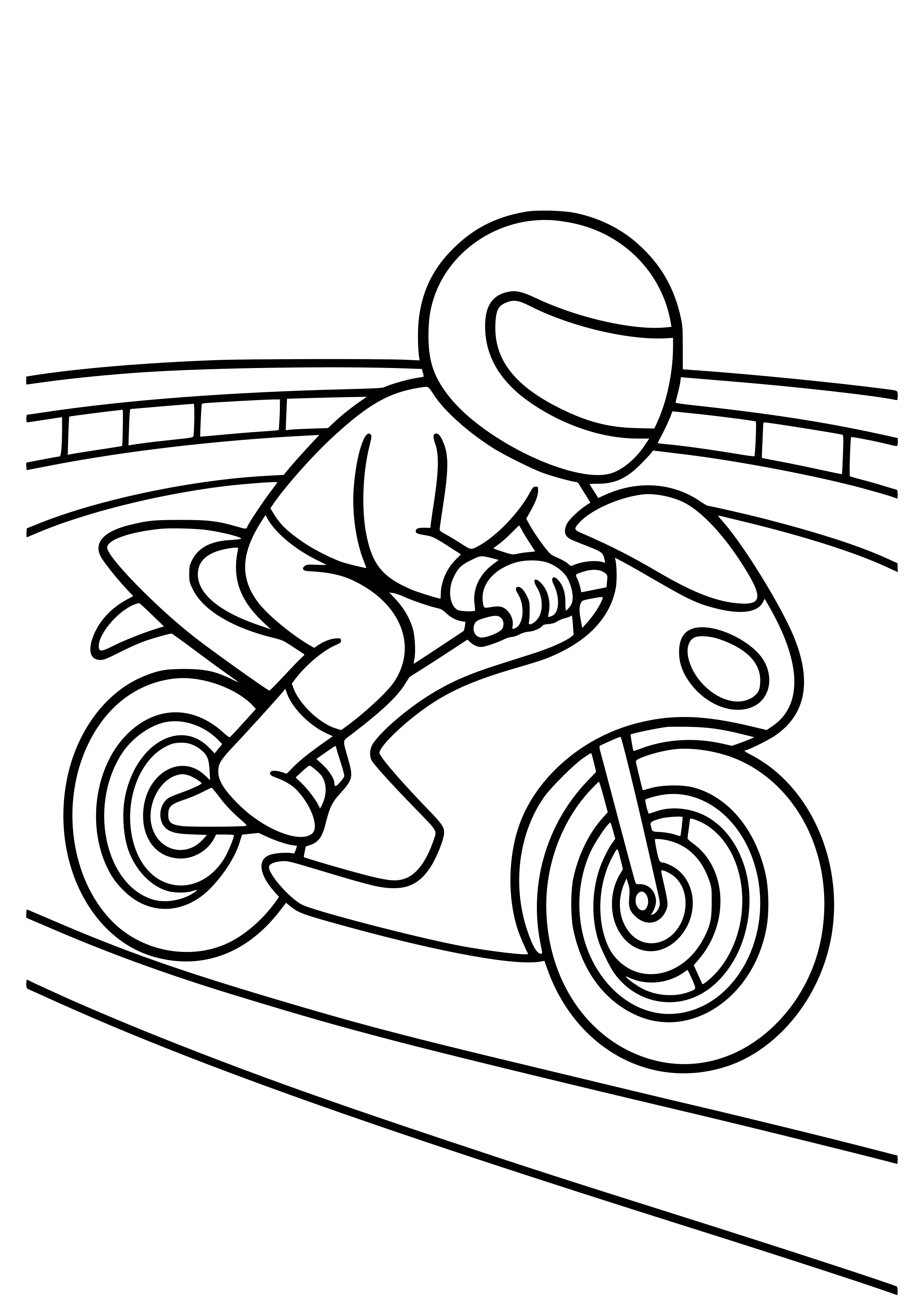 Vivid Motorcycle on a Race Track Coloring Page
